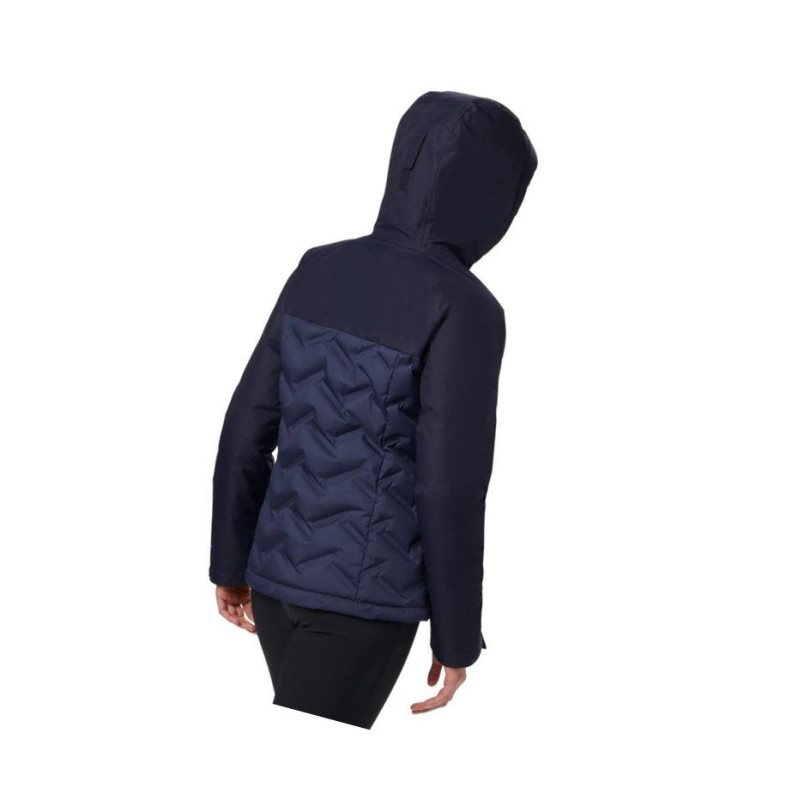 Columbia Grand Trek Down Hooded Mont Kadın Lacivert | 80214-ODRX