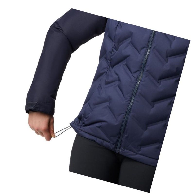 Columbia Grand Trek Down Hooded Mont Kadın Lacivert | 80214-ODRX