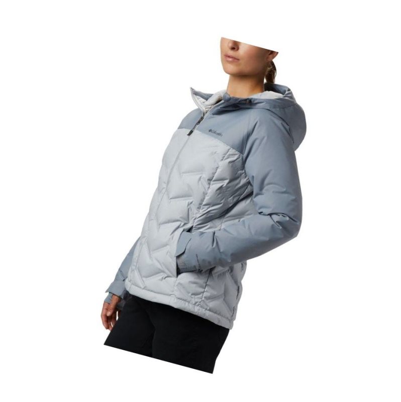 Columbia Grand Trek Down Hooded Mont Kadın Gri | 94716-BUWL