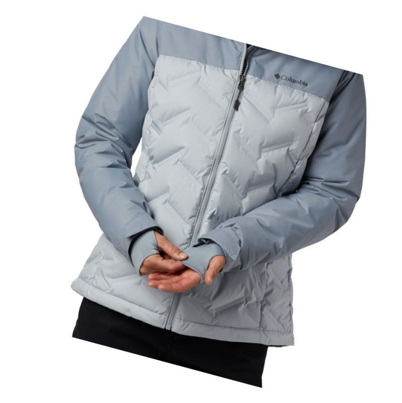 Columbia Grand Trek Down Hooded Mont Kadın Gri | 94716-BUWL