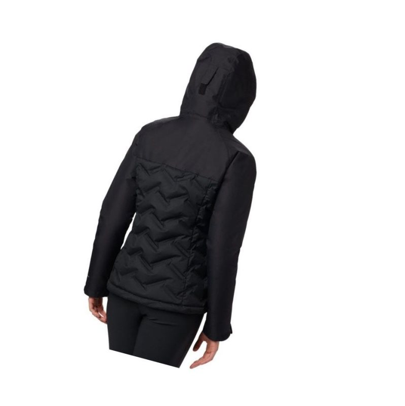 Columbia Grand Trek Down Hooded Mont Kadın Siyah | 23051-CVKZ