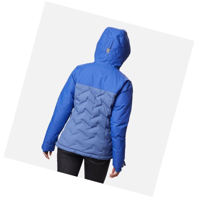 Columbia Grand Trek Down Hooded Mont Kadın Mavi | 01827-KNWO