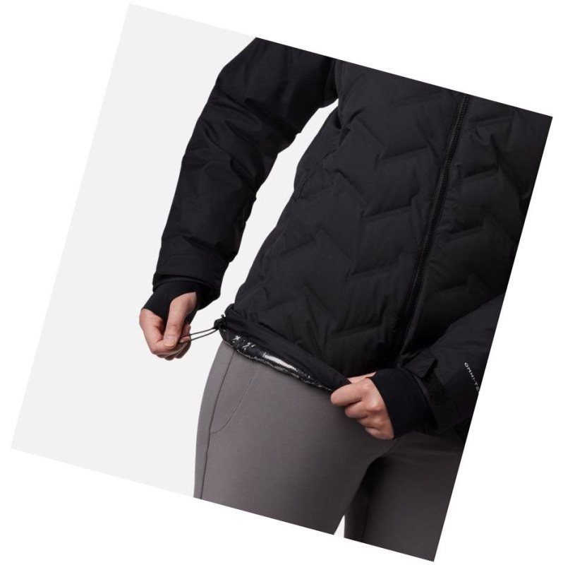 Columbia Grand Trek Down Hooded Plus Size Mont Kadın Siyah | 27569-QAFM