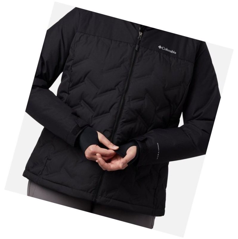 Columbia Grand Trek Down Hooded Plus Size Mont Kadın Siyah | 27569-QAFM