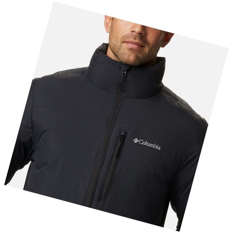 Columbia Grand Wall Insulated Mont Erkek Siyah | 23681-ZDYQ