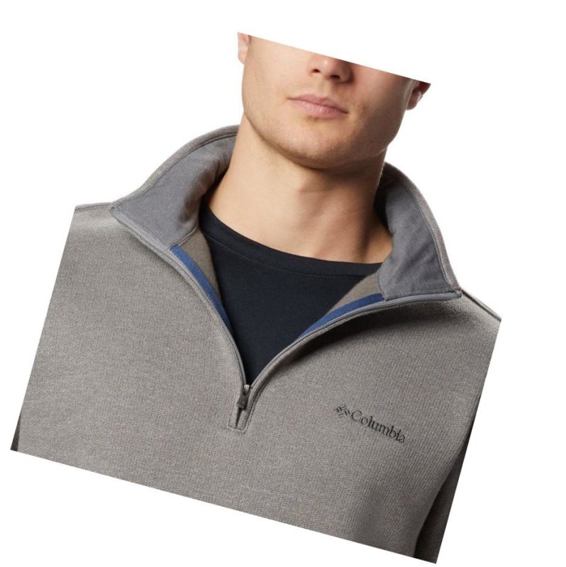Columbia Great Hart Mountain III Half Zip Fleece Sweatshirt Erkek Gri | 67284-ZKOT