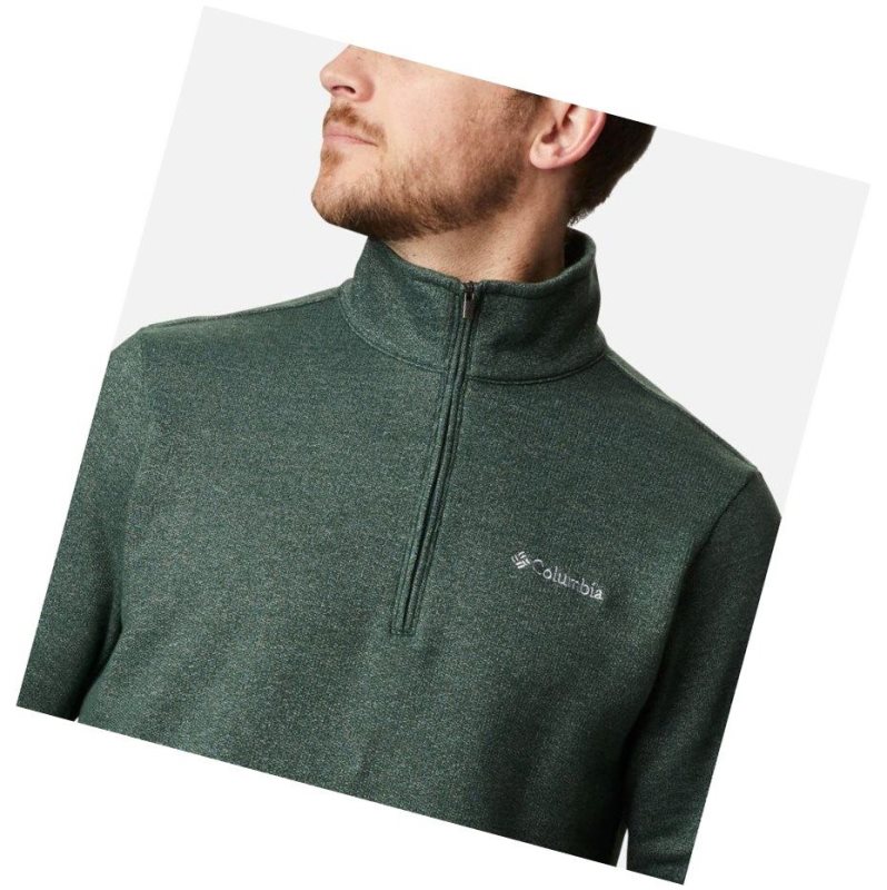 Columbia Great Hart Mountain III Half Zip Fleece Sweatshirt Erkek Yeşil | 86109-KENT