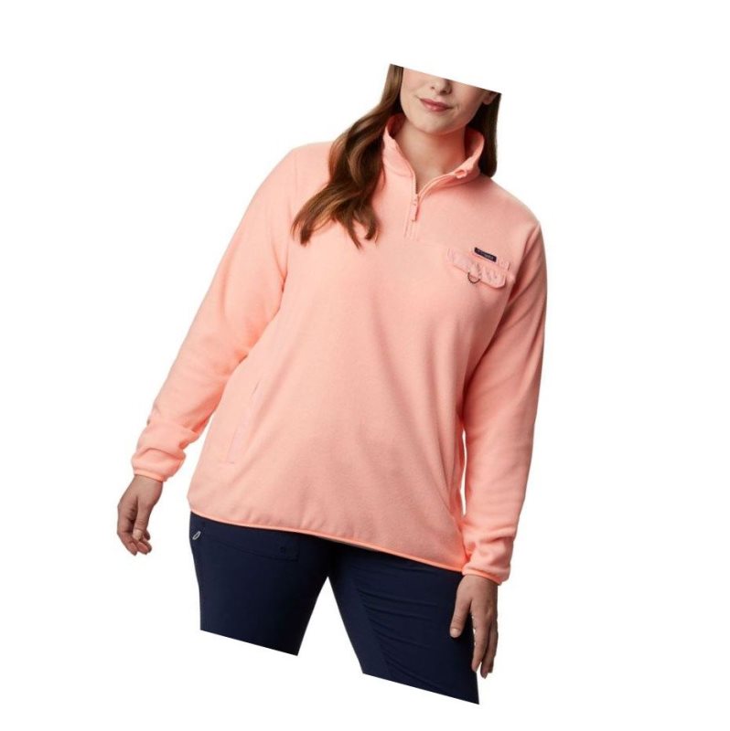 Columbia Harborside II Fleece Plus Size Sweatshirt Kadın Pembe | 83046-YDSK