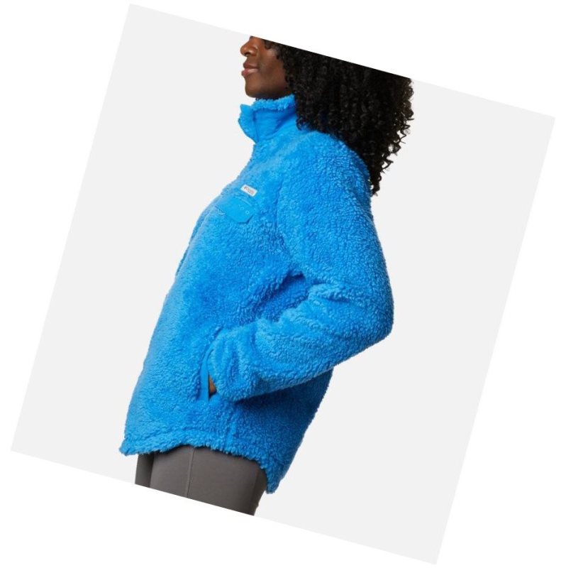 Columbia Harborside II Heavy Weight Fleece Full Zip Mont Kadın Mavi Mavi | 76091-BZDE
