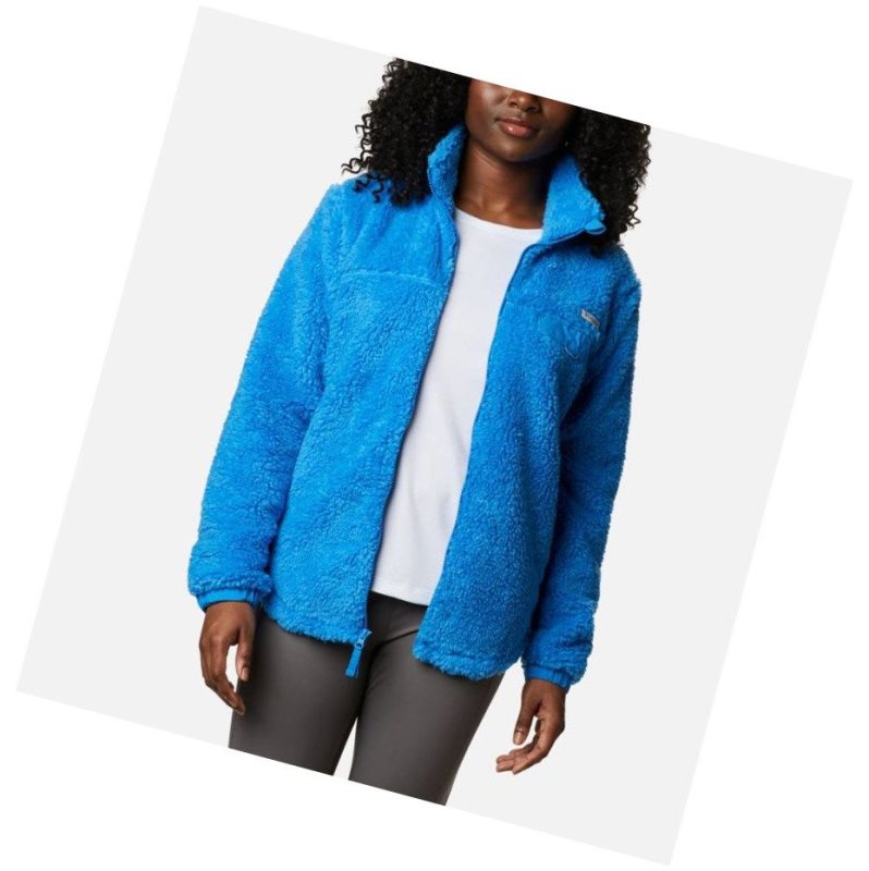 Columbia Harborside II Heavy Weight Fleece Full Zip Mont Kadın Mavi Mavi | 76091-BZDE