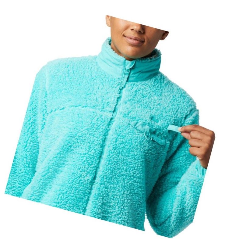 Columbia Harborside II Heavy Weight Fleece Full Zip Mont Kadın Mavi | 86754-AKEG
