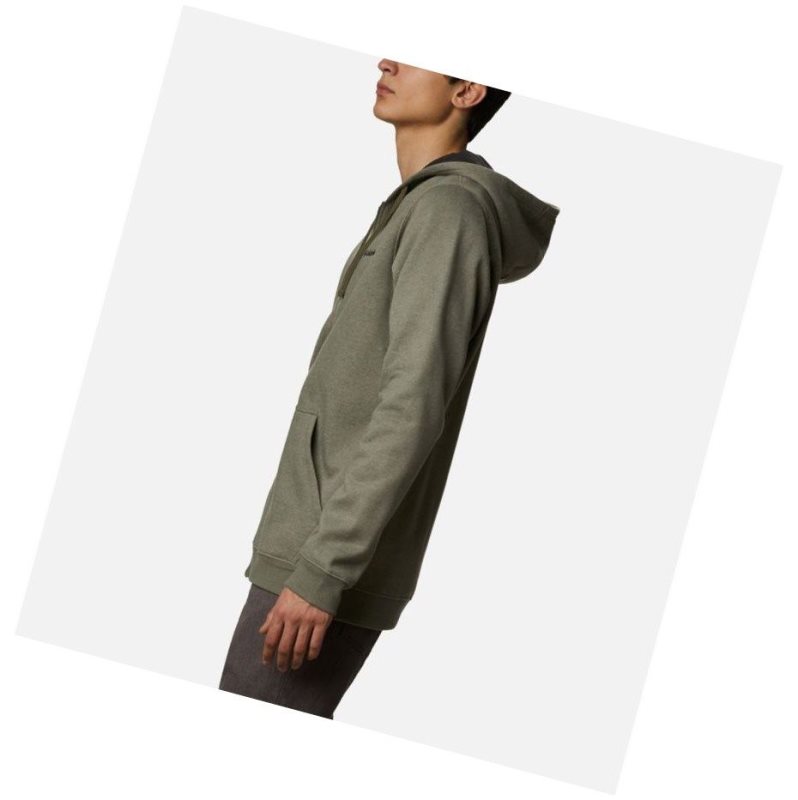 Columbia Hart Mountain?Full Zip Tall Kapşonlu Erkek Gri Yeşil | 71023-LTCD