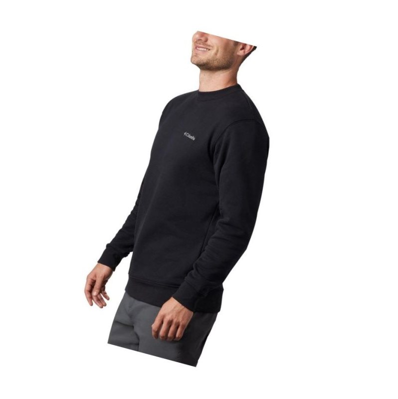 Columbia Hart Mountain II Crew Fleece Sweatshirt Erkek Siyah | 96425-TGBC