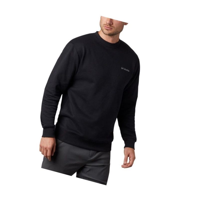 Columbia Hart Mountain II Crew Fleece Sweatshirt Erkek Siyah | 96425-TGBC