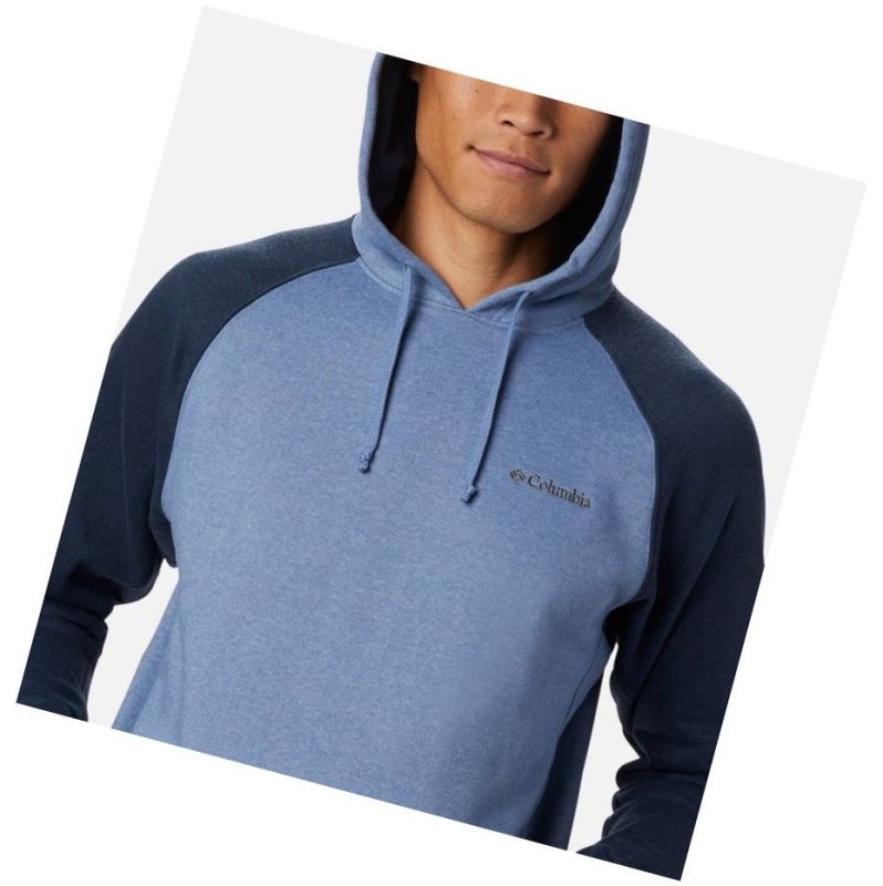 Columbia Hart Mountain II Fleece Kapşonlu Erkek Mavi Gri Lacivert | 18549-VKNC