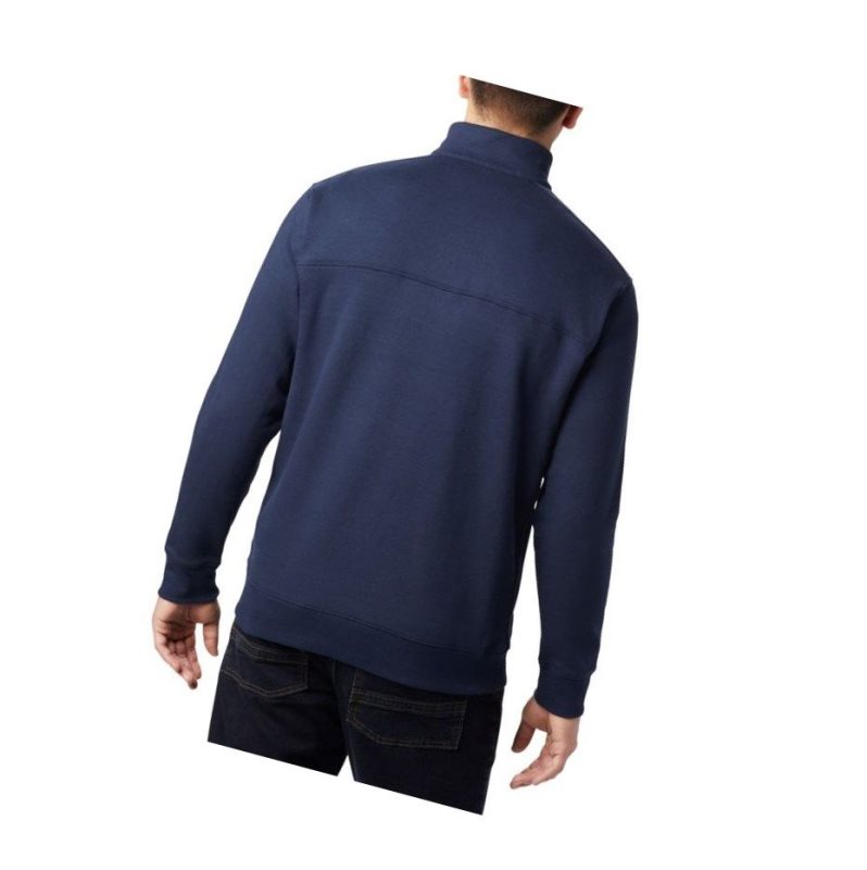 Columbia Hart Mountain II Half Zip Big Sweatshirt Erkek Koyu Gri | 07651-XOKB