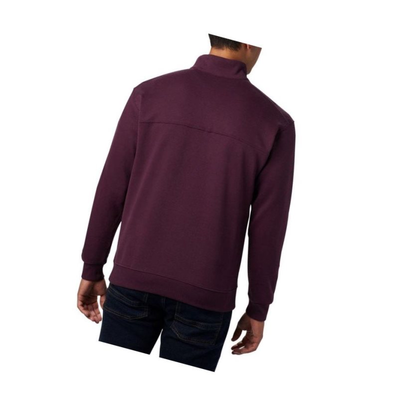 Columbia Hart Mountain II Half Zip Sweatshirt Erkek Siyah Pembe Renkli | 01873-RTGZ