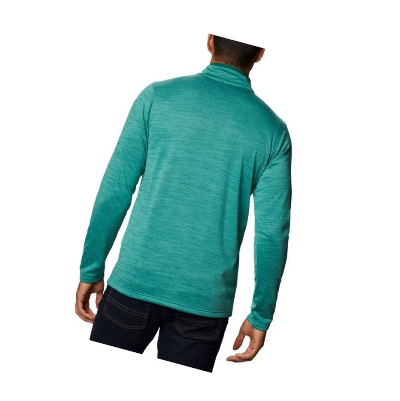 Columbia Hawkins Ave Half Zip Sweatshirt Erkek Yeşil | 82015-ZIBT