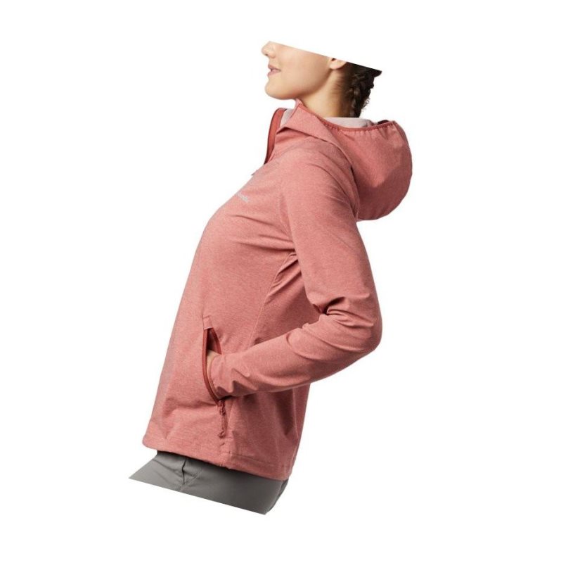 Columbia Heather Canyon Softshell Mont Kadın Kırmızı | 72634-TFGE