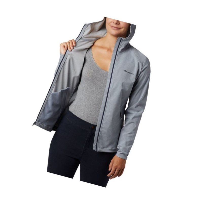 Columbia Heather Canyon Softshell Mont Kadın Gri | 67428-NQYI