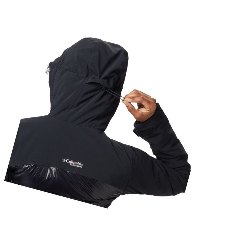 Columbia Heatzone 1000 TurboDown II Mont Kadın Siyah | 67243-OUXD