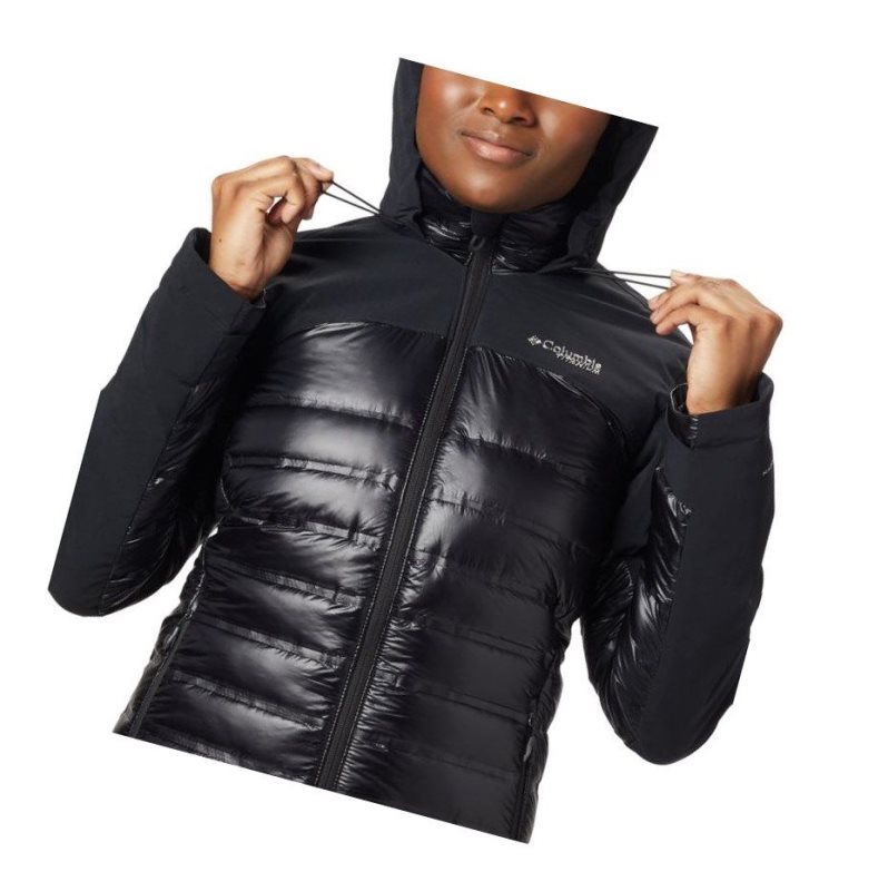 Columbia Heatzone 1000 TurboDown II Mont Kadın Siyah | 67243-OUXD