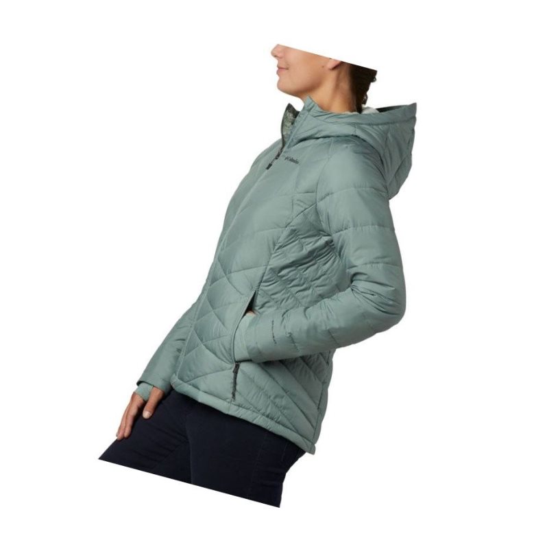 Columbia Heavenly Hooded Mont Kadın Açık Yeşil | 71089-SQAF