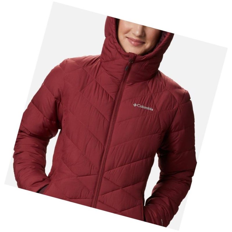 Columbia Heavenly Hooded Mont Kadın Kırmızı | 35849-UWTC