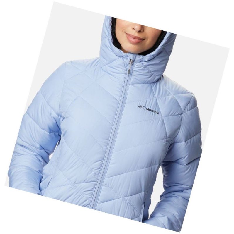 Columbia Heavenly Hooded Mont Kadın Mavi | 16359-LBCJ