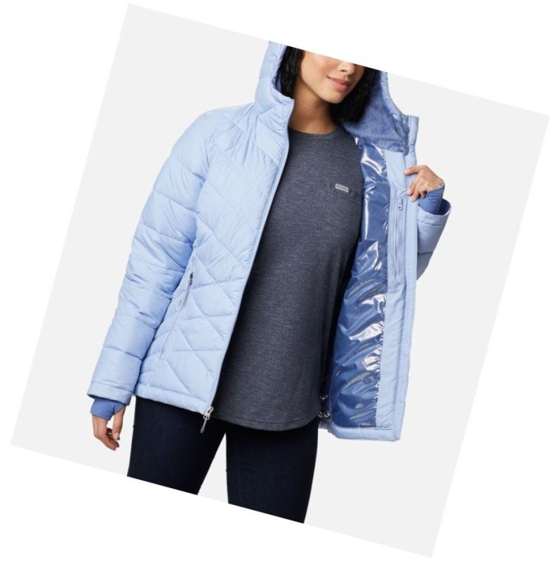 Columbia Heavenly Hooded Mont Kadın Mavi | 16359-LBCJ
