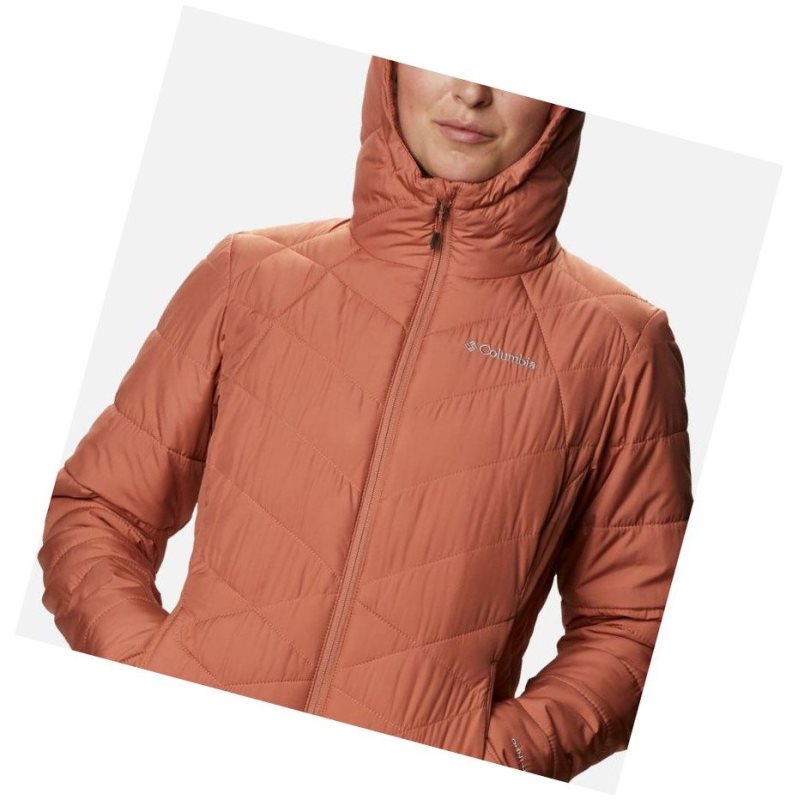 Columbia Heavenly Hooded Mont Kadın Pembe | 40297-LPXY