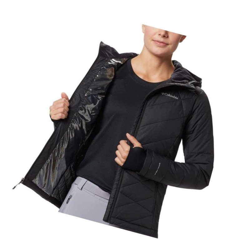 Columbia Heavenly Hooded Mont Kadın Siyah | 87634-ZTMX