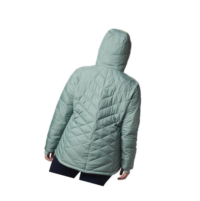 Columbia Heavenly Hooded Plus Size Mont Kadın Açık Yeşil | 58962-SMXH