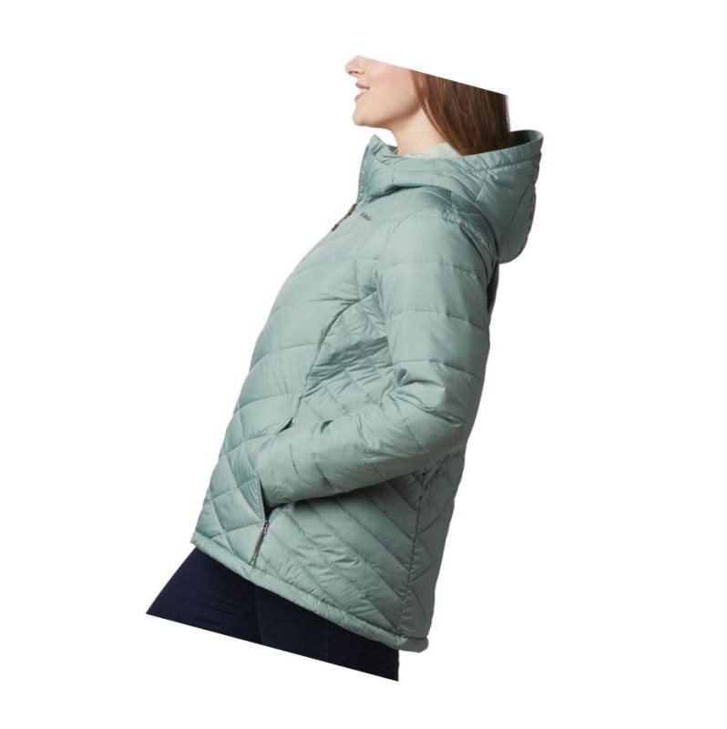 Columbia Heavenly Hooded Plus Size Mont Kadın Açık Yeşil | 58962-SMXH