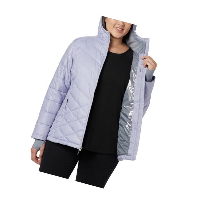 Columbia Heavenly Hooded Plus Size Mont Kadın Mor | 39520-XJCY
