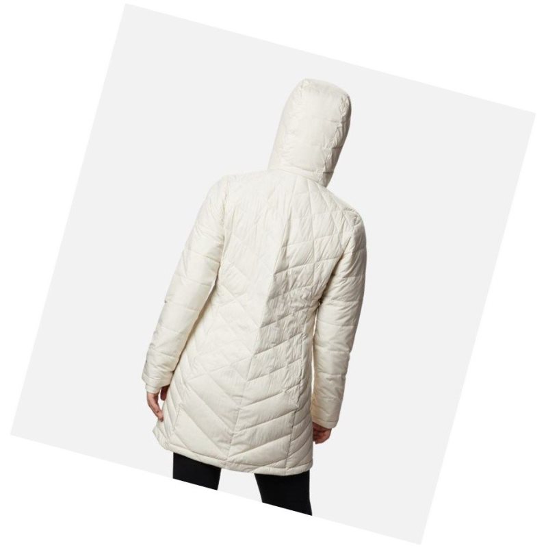 Columbia Heavenly Long Hooded Mont Kadın Krema | 76429-VCGI