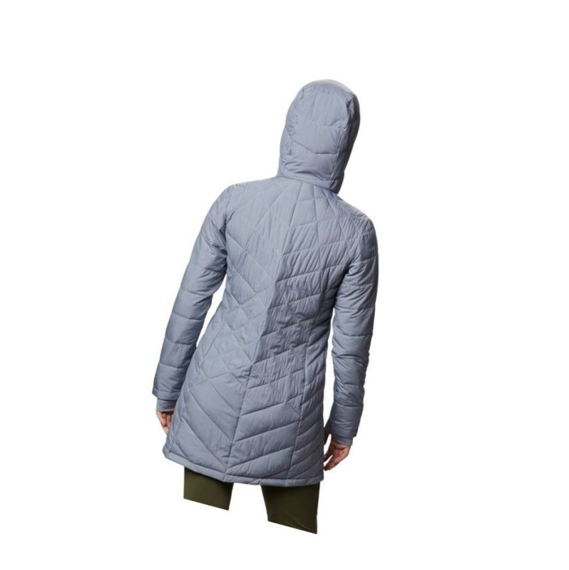 Columbia Heavenly Long Hooded Mont Kadın Gri | 45701-YPQG