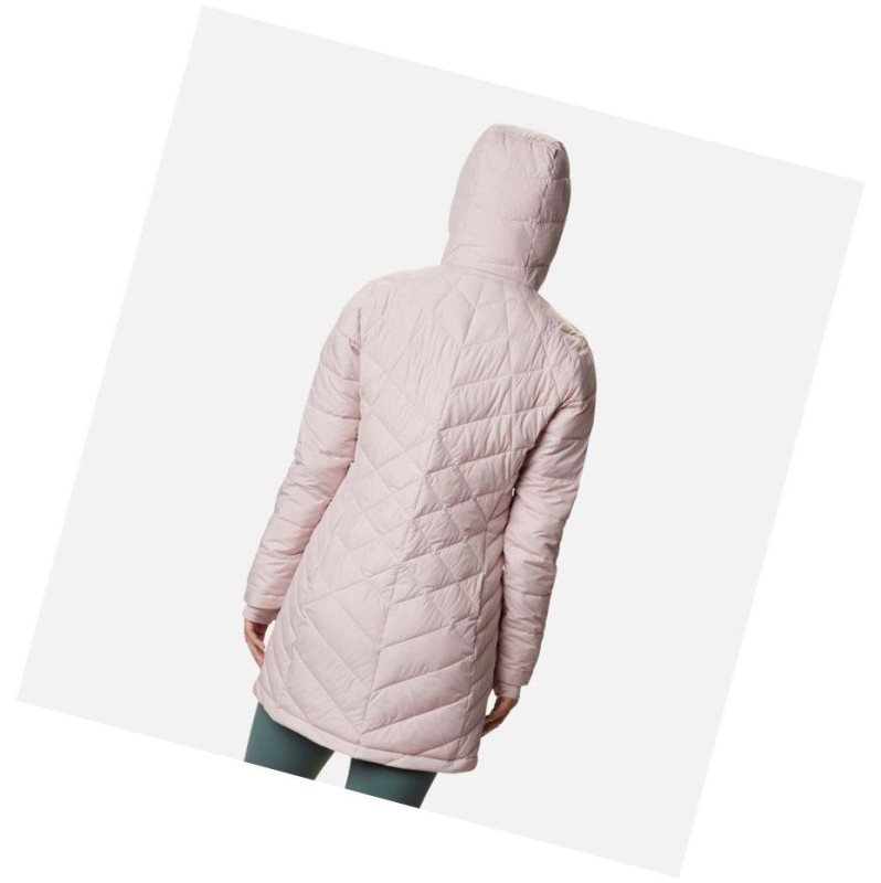 Columbia Heavenly Long Hooded Mont Kadın Pembe | 25091-WYCX