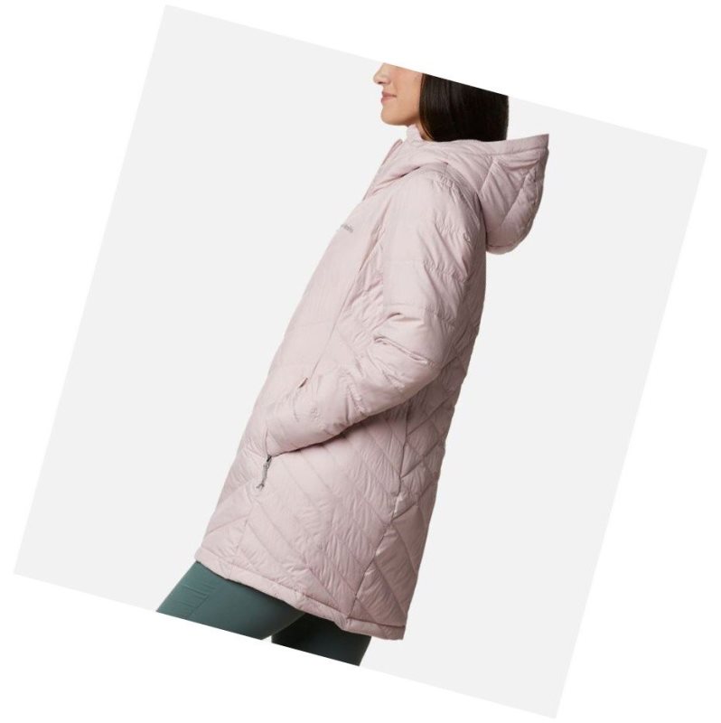 Columbia Heavenly Long Hooded Mont Kadın Pembe | 25091-WYCX