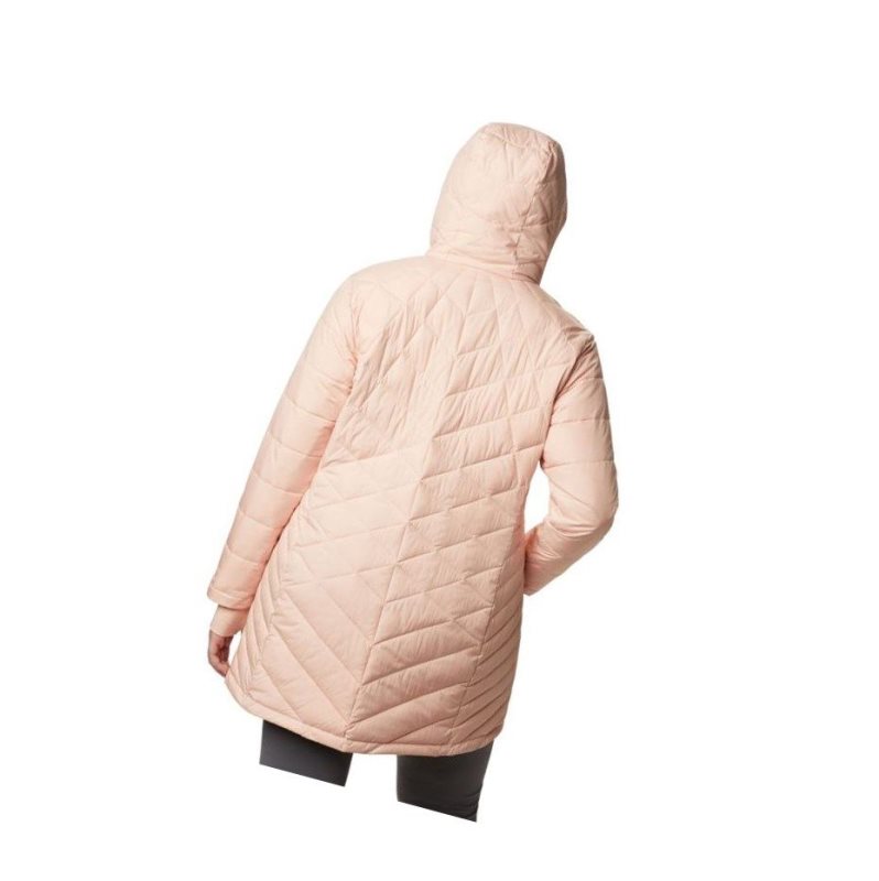 Columbia Heavenly Long Hooded Plus Size Mont Kadın Pembe | 65317-YAHI
