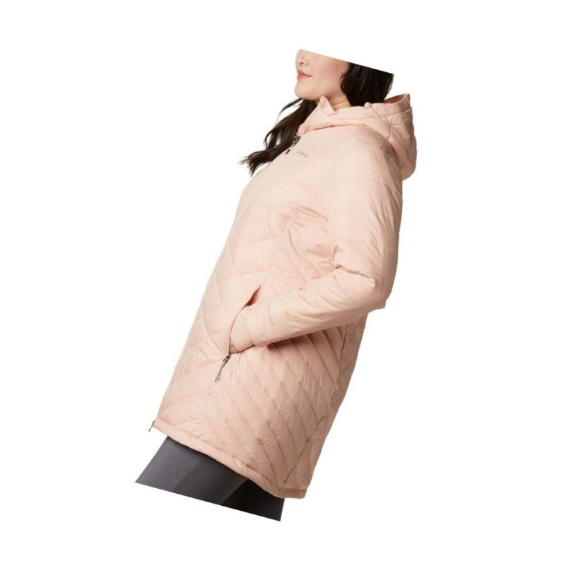 Columbia Heavenly Long Hooded Plus Size Mont Kadın Pembe | 65317-YAHI