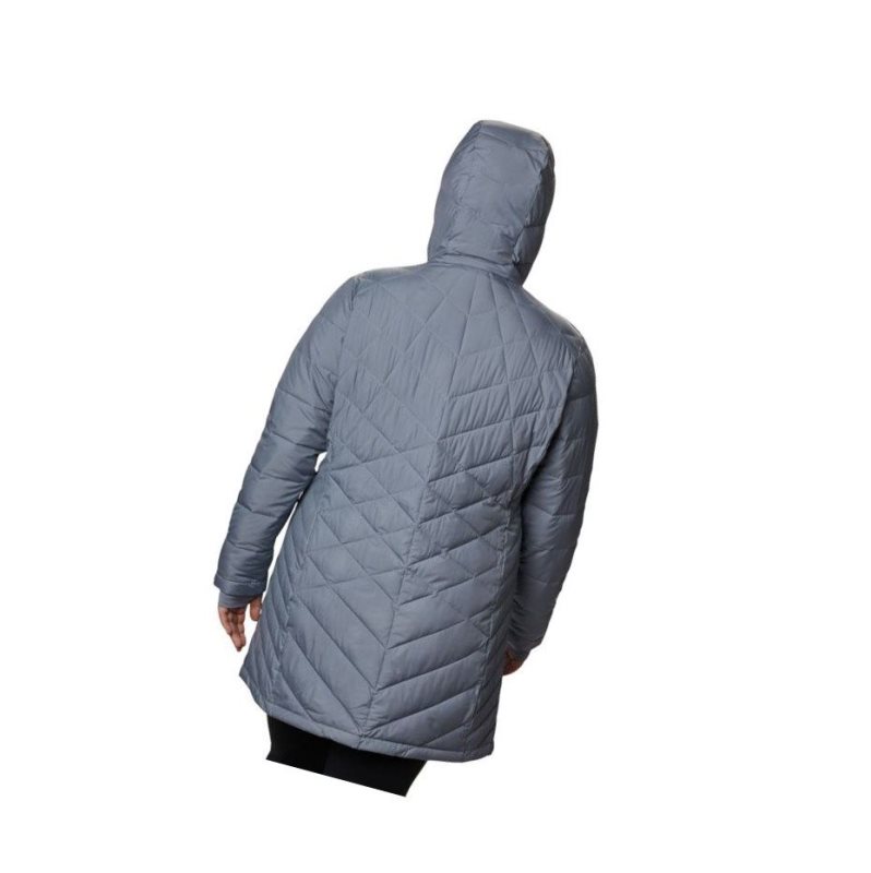 Columbia Heavenly Long Hooded Plus Size Mont Kadın Gri | 46920-XTIA