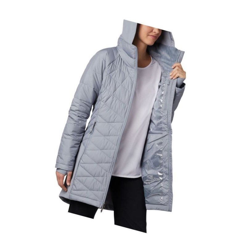 Columbia Heavenly Long Hybrid Mont Kadın Gri | 23784-YCQZ