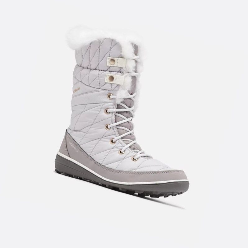Columbia Heavenly Omni-Heat Waterproof Kışlık Bot Kadın Gri Açık Mavi | 43701-CXEF