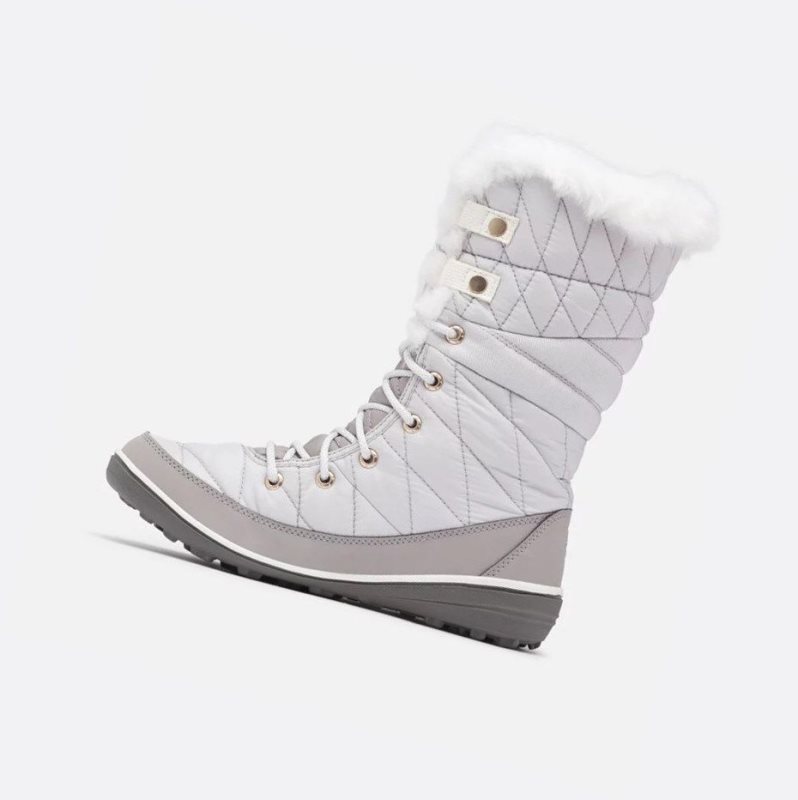 Columbia Heavenly Omni-Heat Waterproof Kışlık Bot Kadın Gri Açık Mavi | 43701-CXEF