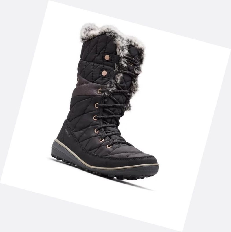 Columbia Heavenly Omni-Heat Waterproof Kışlık Bot Kadın Siyah | 89547-UEWX