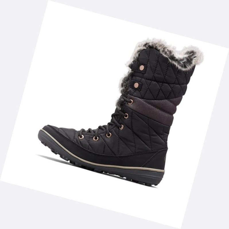 Columbia Heavenly Omni-Heat Waterproof Kışlık Bot Kadın Siyah | 89547-UEWX