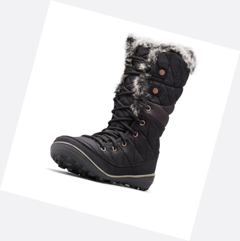 Columbia Heavenly Omni-Heat Waterproof Kışlık Bot Kadın Siyah | 89547-UEWX