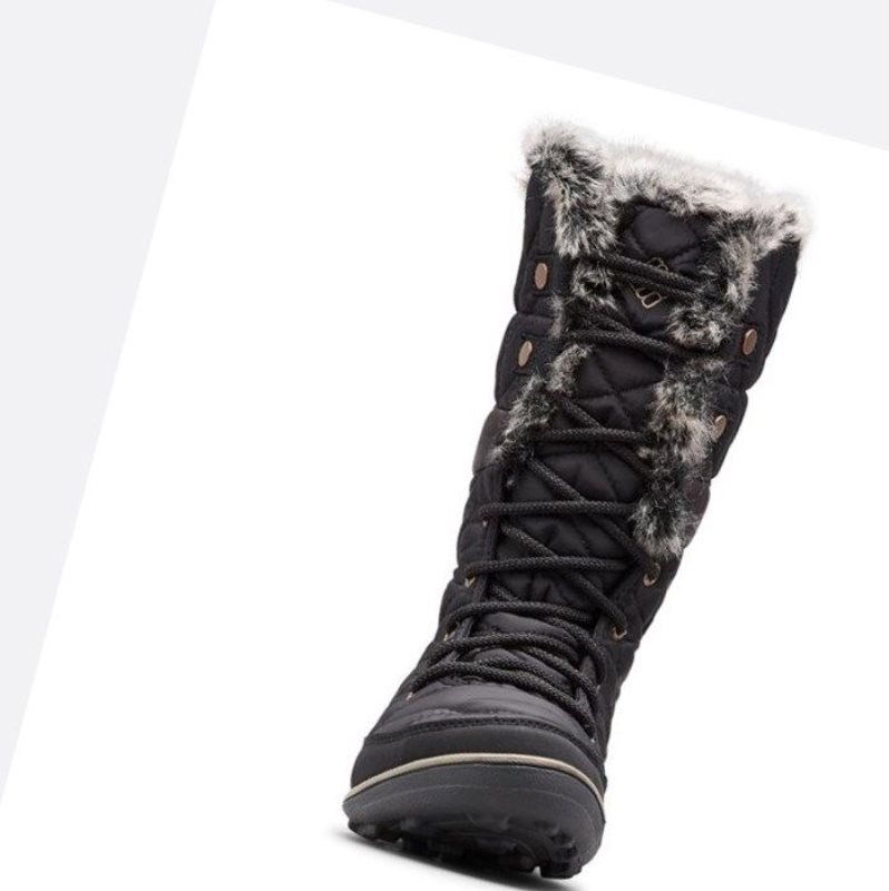 Columbia Heavenly Omni-Heat Waterproof Kışlık Bot Kadın Siyah | 89547-UEWX