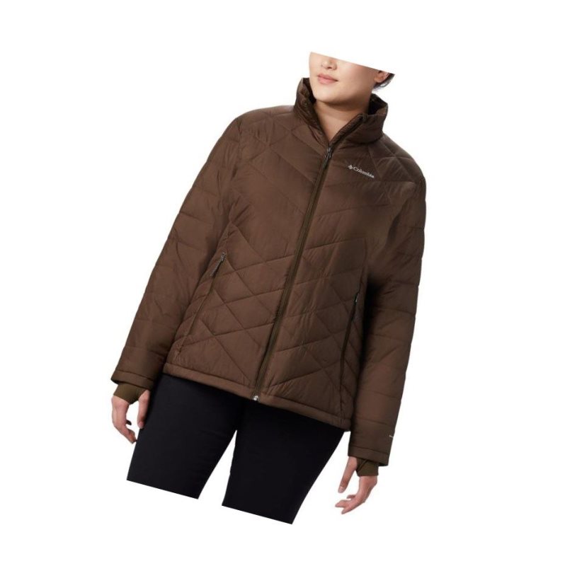 Columbia Heavenly Plus Size Mont Kadın Zeytin Yeşili | 68715-ENIB